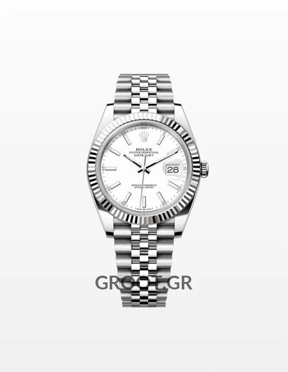 Rolex Datejust Steel White Dial Jubilee 41Mm