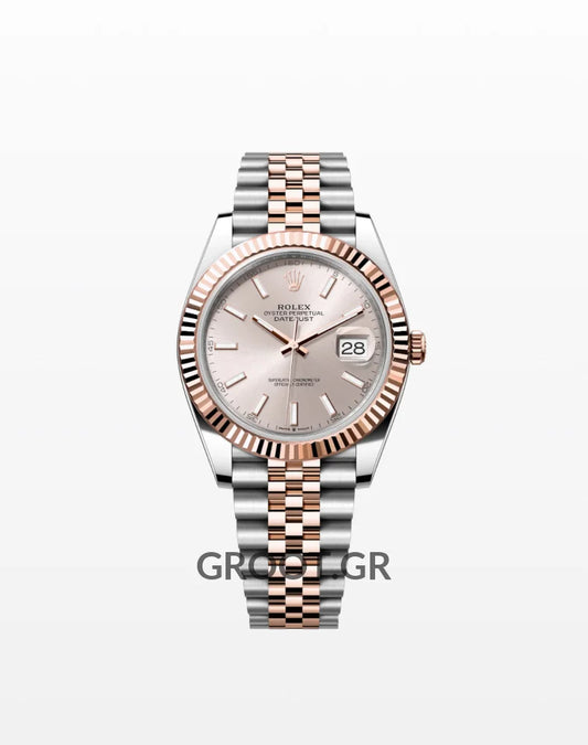 Rolex Datejust Sundust Dial Rose Gold Jubilee 41Mm