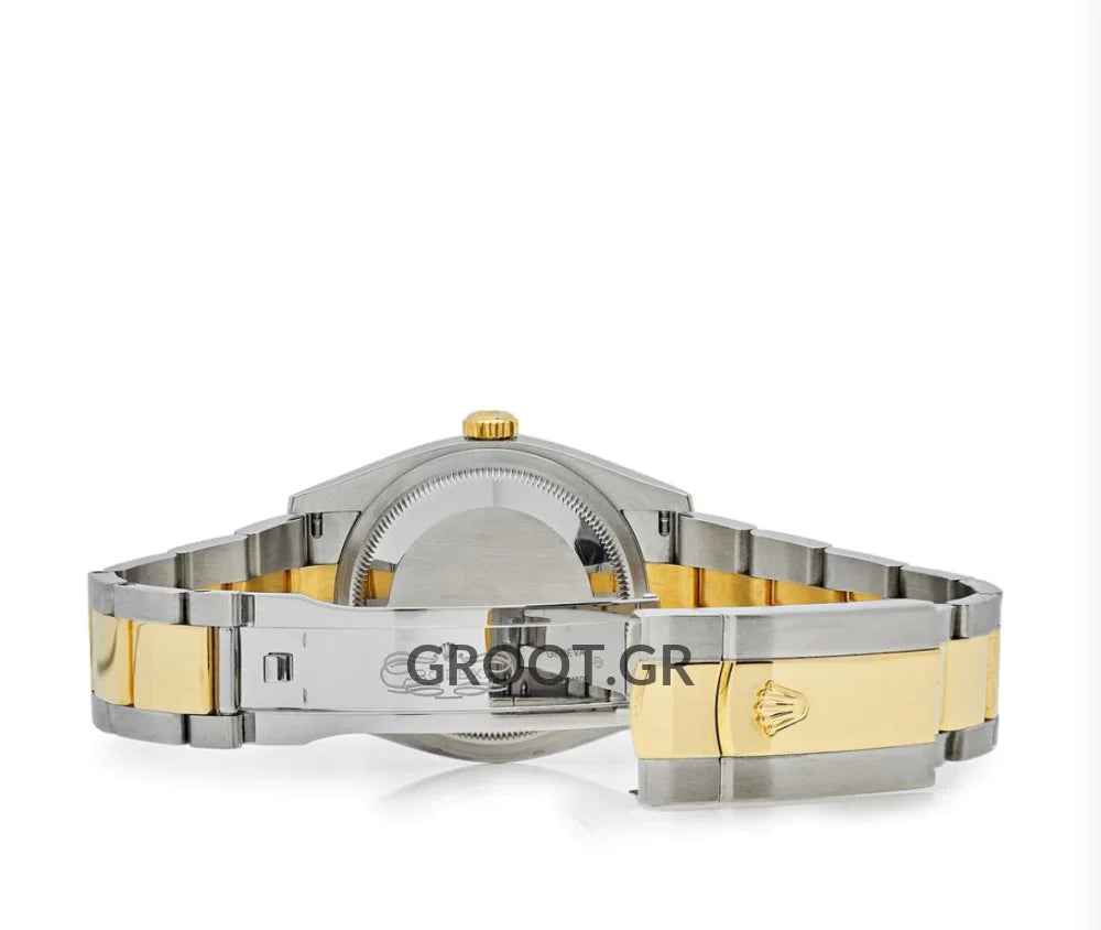 Rolex Datejust Two Tone Champagne Dial Oyster 41Mm