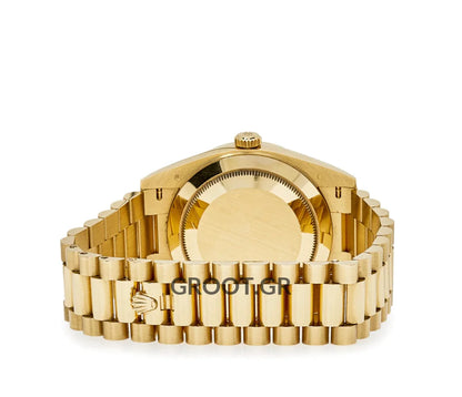 Rolex Day-Date Yellow Gold Champagne Roman Dial President 40Mm