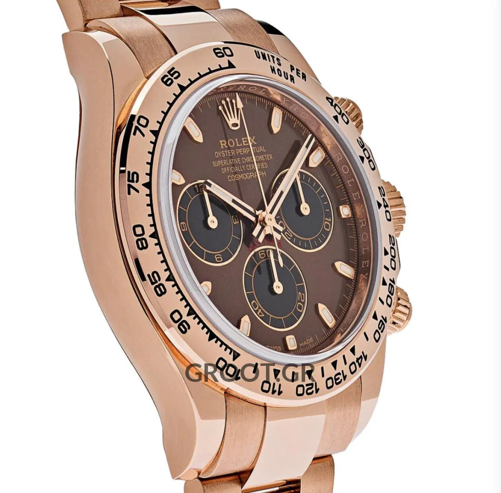 Rolex Daytona Rose Gold Chocolate Brown Dial 40Mm