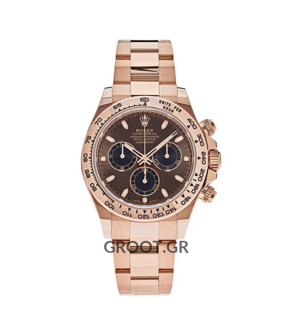 Rolex Daytona Rose Gold Chocolate Brown Dial 40Mm