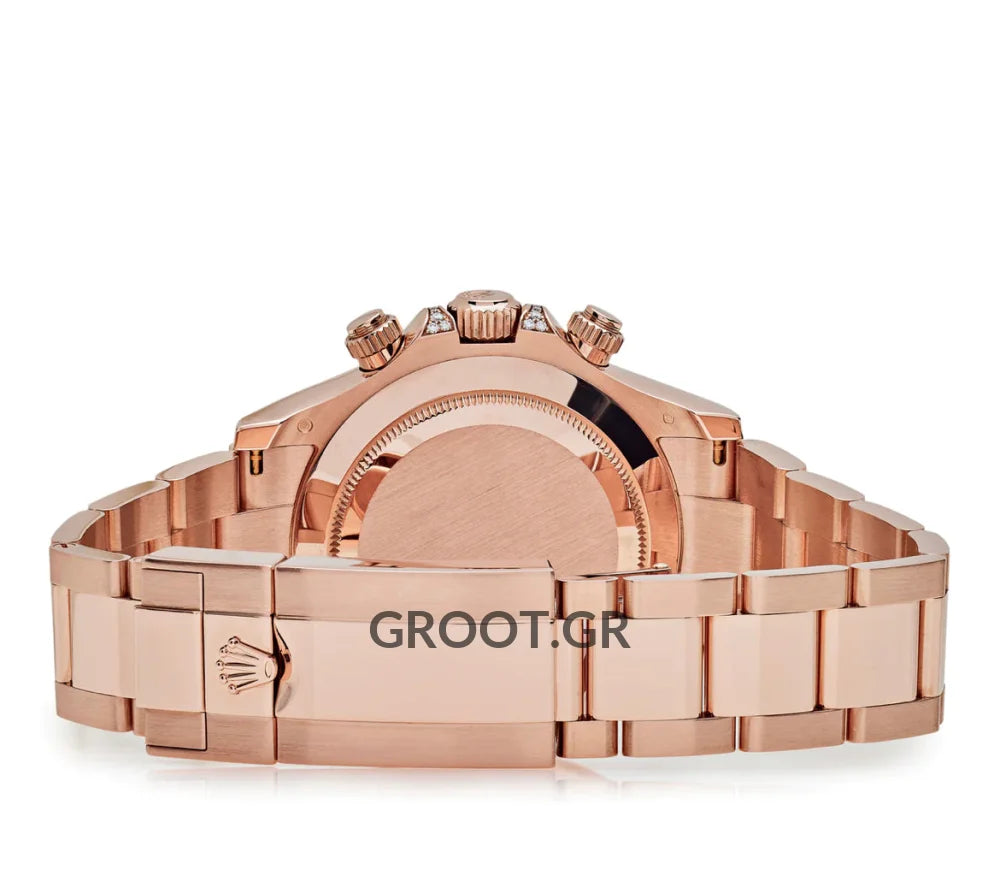 Rolex Daytona Rose Gold Rainbow Diamond Black & Pink Dial 40Mm