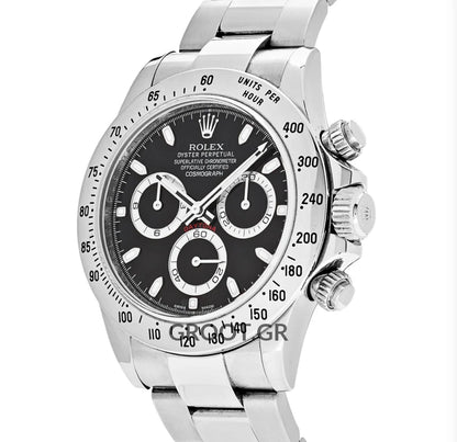 Rolex Daytona Steel Black Dial 40Mm