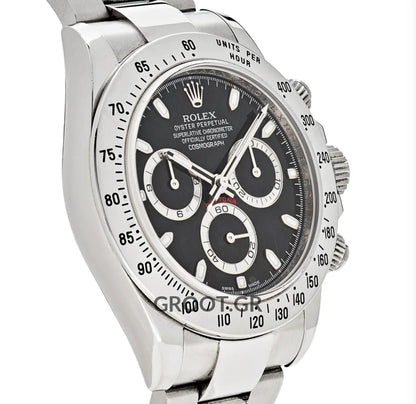 Rolex Daytona Steel Black Dial 40Mm