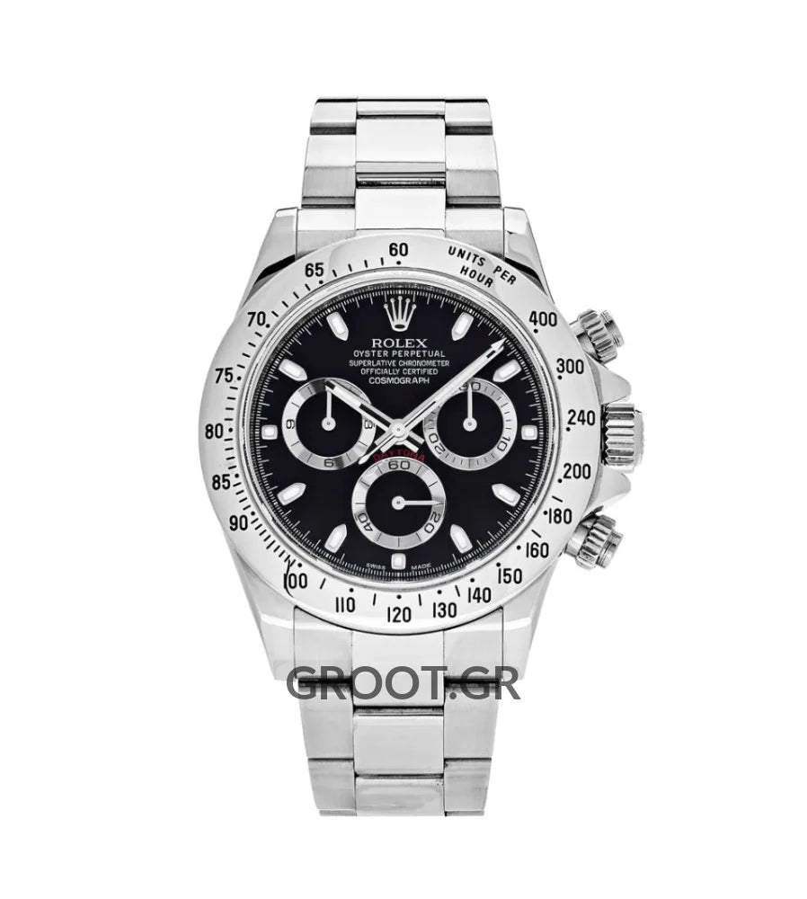 Rolex Daytona Steel Black Dial 40Mm
