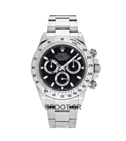 Rolex Daytona Steel Black Dial 40Mm