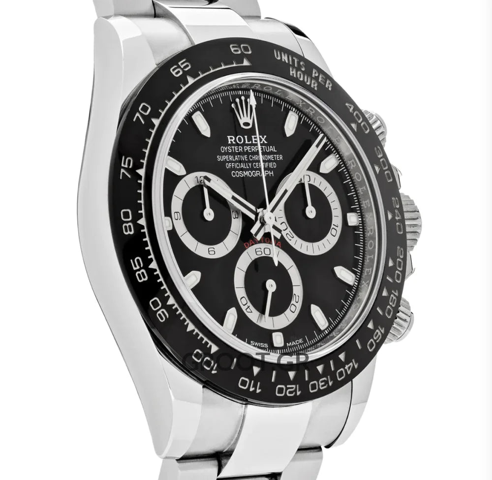 Rolex Daytona Steel Black Dial Ceramic Bezel 40Mm