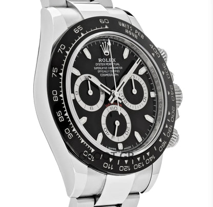 Rolex Daytona Steel Black Dial Ceramic Bezel 40Mm