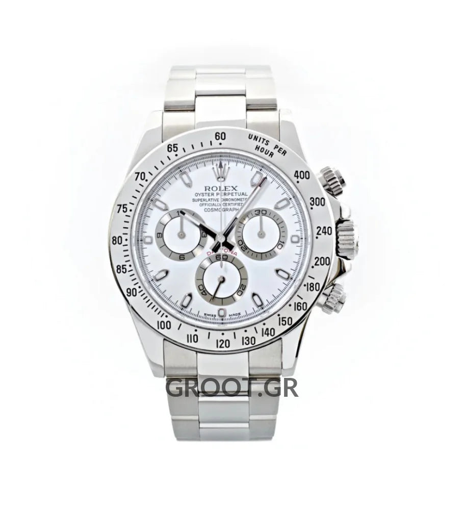 Rolex Daytona Steel White Dial 40Mm