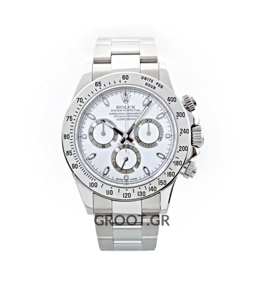 Rolex Daytona Steel White Dial 40Mm