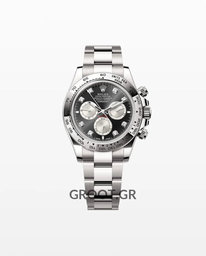 Rolex Daytona White Gold Black Diamond Dial 40Mm