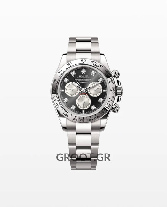 Rolex Daytona White Gold Black Diamond Dial 40Mm