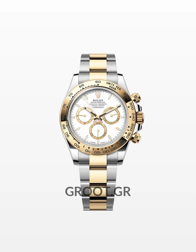 Rolex Daytona Yellow Gold & Stainless Steel White Dial 40Mm
