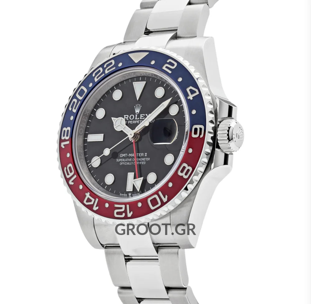 Rolex Gmt-Master Ii Pepsi Black Dial Oyster 40Mm