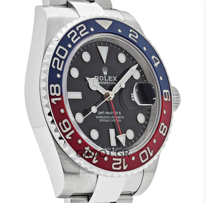 Rolex Gmt-Master Ii Pepsi Black Dial Oyster 40Mm