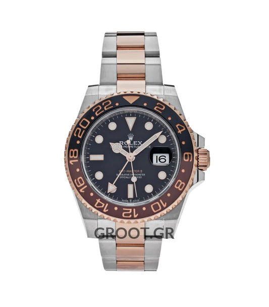 Rolex Gmt-Master Ii Rootbeer Two Tone Black Dial 40Mm