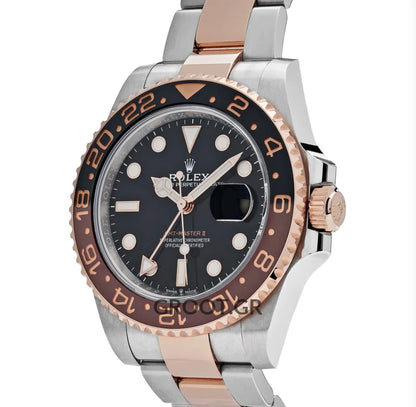 Rolex Gmt-Master Ii Rootbeer Two Tone Black Dial 40Mm