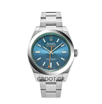 Rolex Milgauss Stainless Steel Blue Dial 40Mm