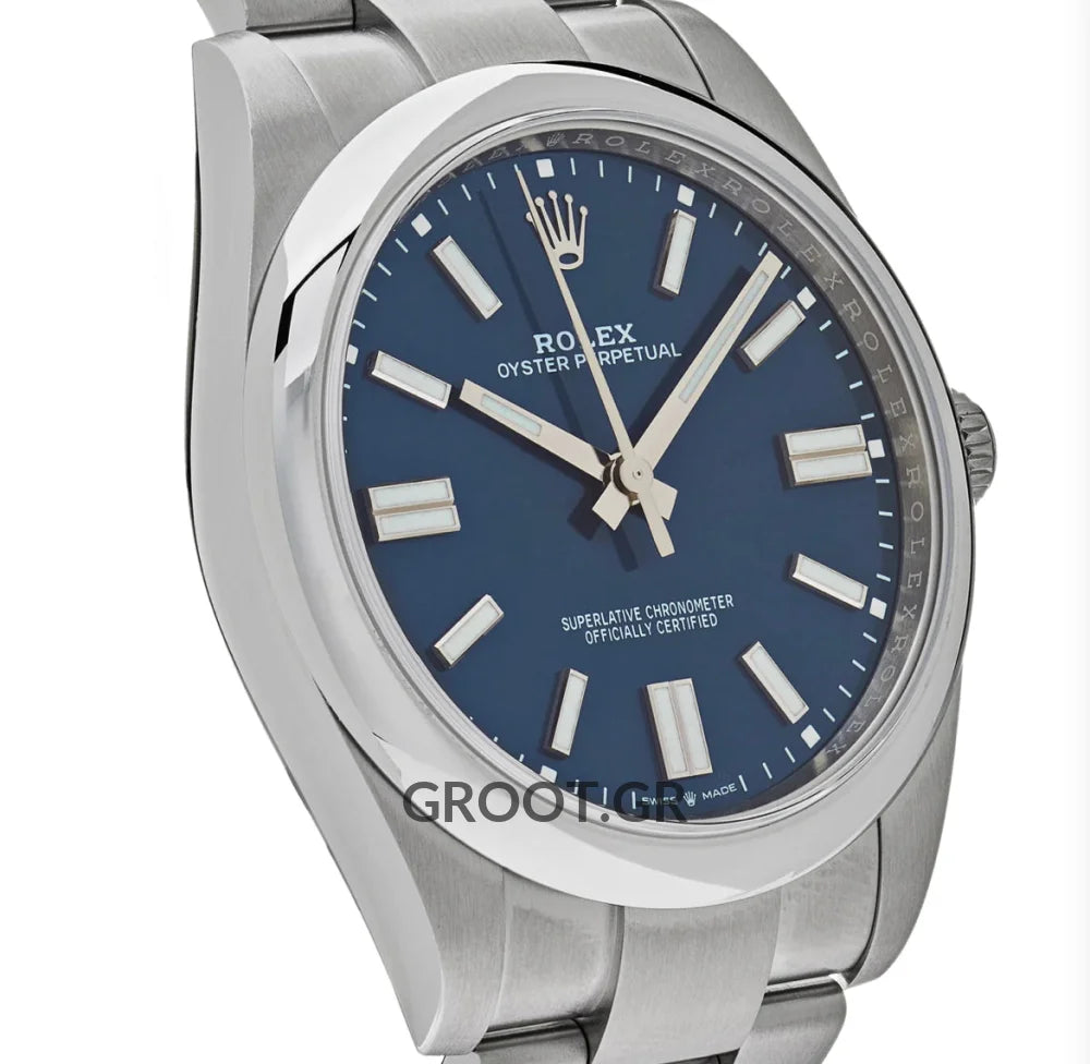 Rolex Oyster Perpetual Blue Dial 41Mm