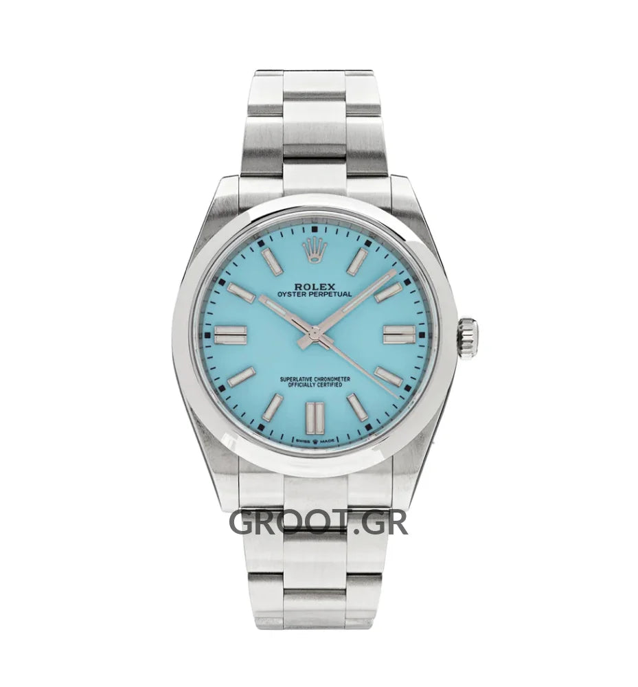 Rolex Oyster Perpetual Tiffany Dial 41Mm