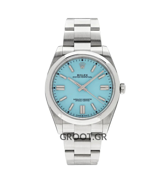Rolex Oyster Perpetual Tiffany Dial 41Mm