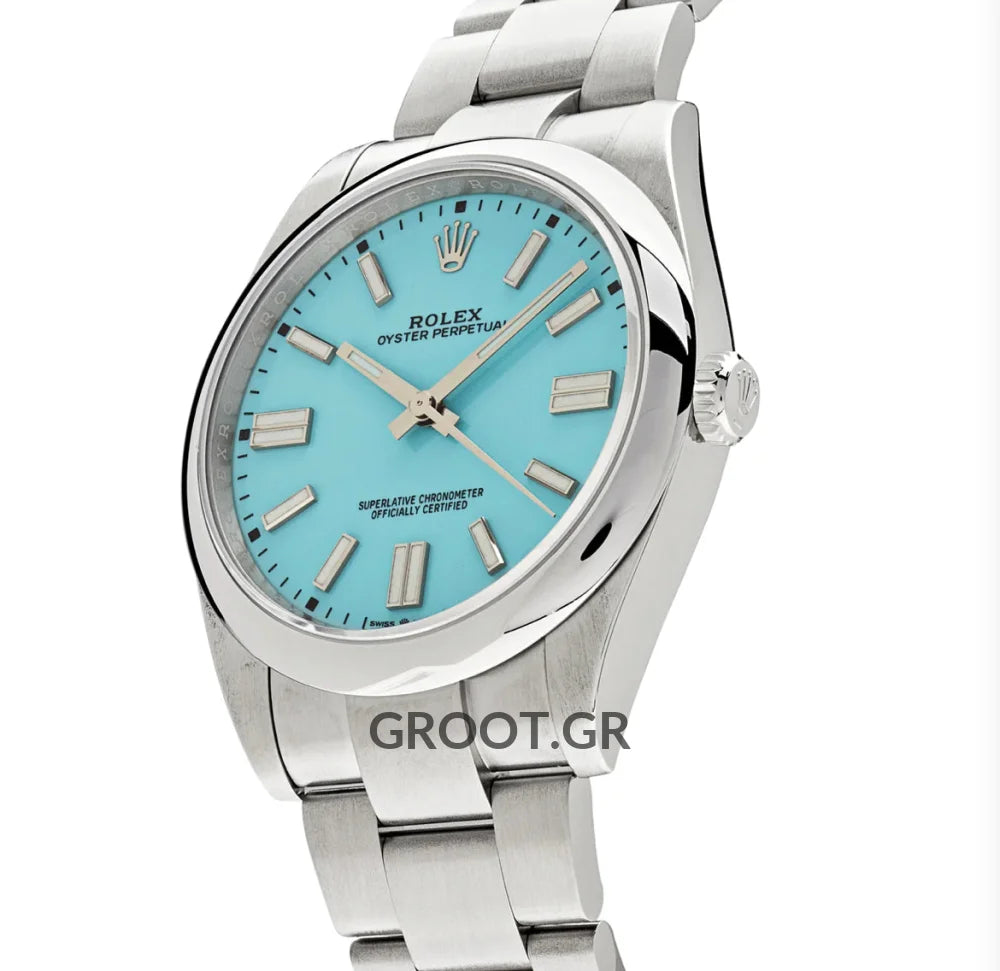 Rolex Oyster Perpetual Tiffany Dial 41Mm