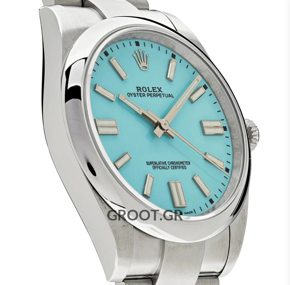 Rolex Oyster Perpetual Tiffany Dial 41Mm