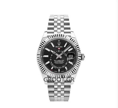 Rolex Sky-Dweller Black Dial Jubilee 42Mm