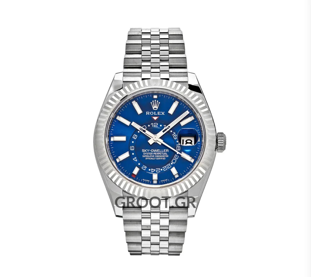 Rolex Sky-Dweller Blue Dial Jubilee 42Mm