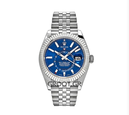 Rolex Sky-Dweller Blue Dial Jubilee 42Mm