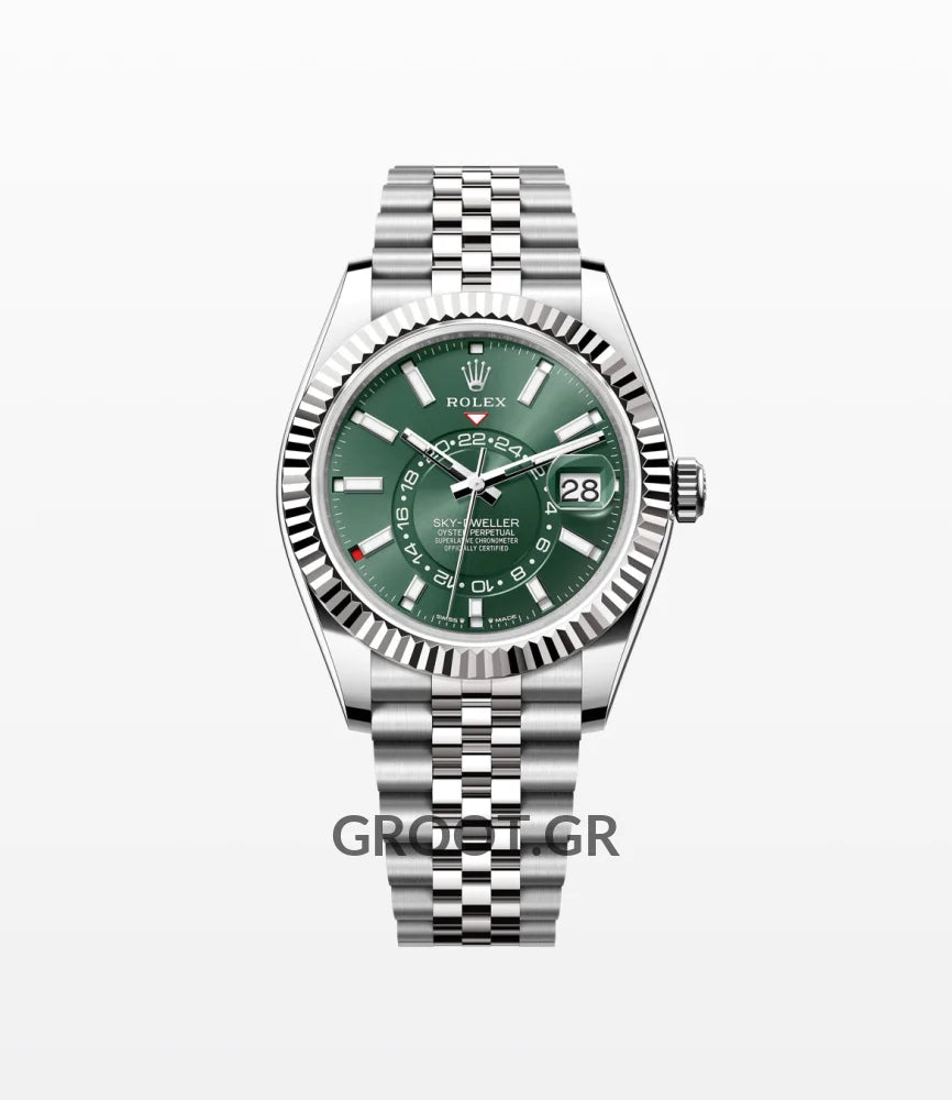Rolex Sky-Dweller Green Dial Jubilee 42Mm