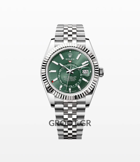 Rolex Sky-Dweller Green Dial Jubilee 42Mm