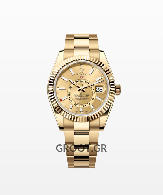 Rolex Sky-Dweller Yellow Gold Oyster 42Mm