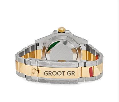 Rolex Submariner Date 2 Tone Yellow Gold Black Dial