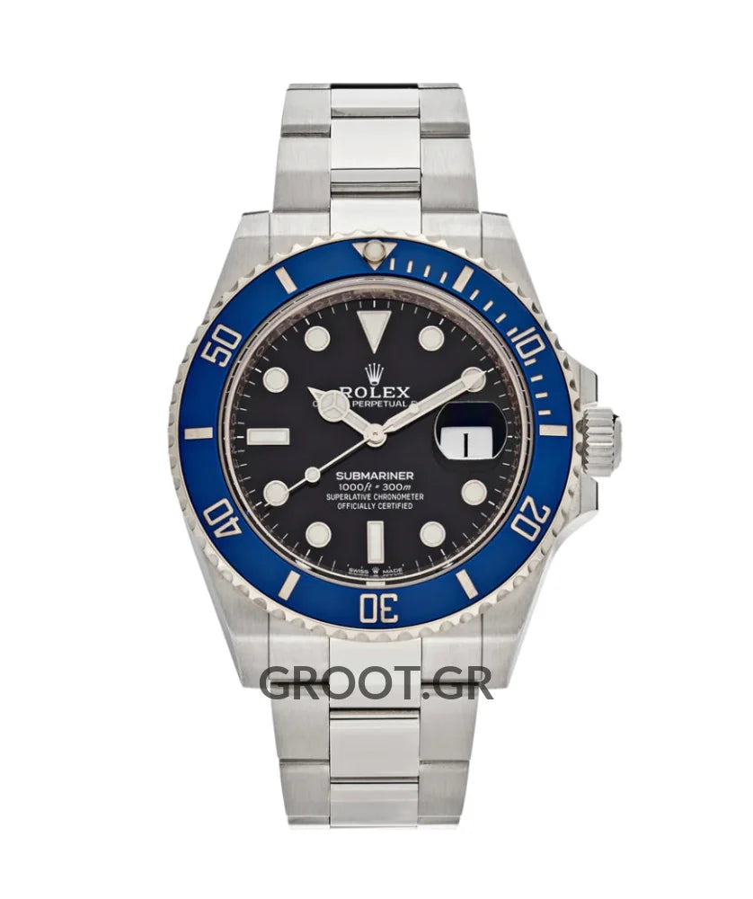 Rolex Submariner Smurf Black Ceramic Blue Bezel 41Mm