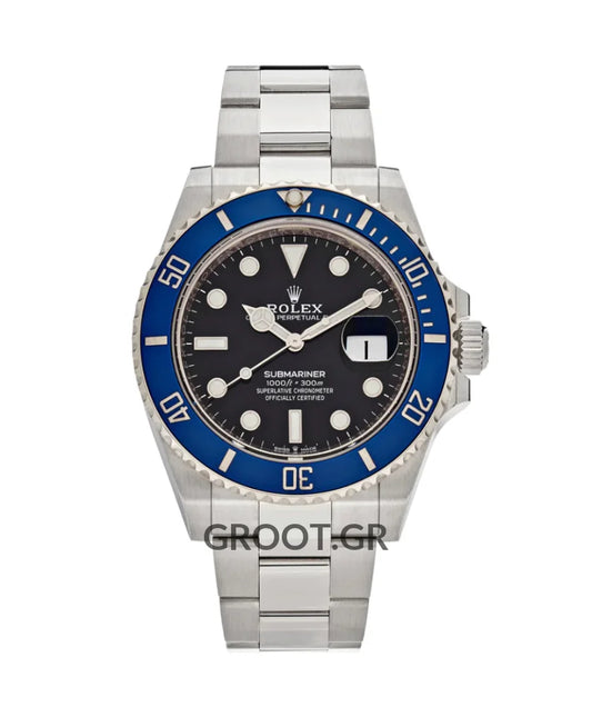 Rolex Submariner Smurf Black Ceramic Blue Bezel 41Mm