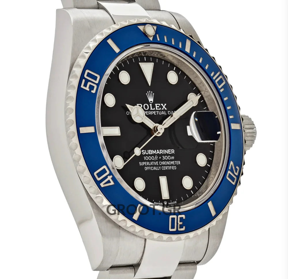 Rolex Submariner Smurf Black Ceramic Blue Bezel 41Mm