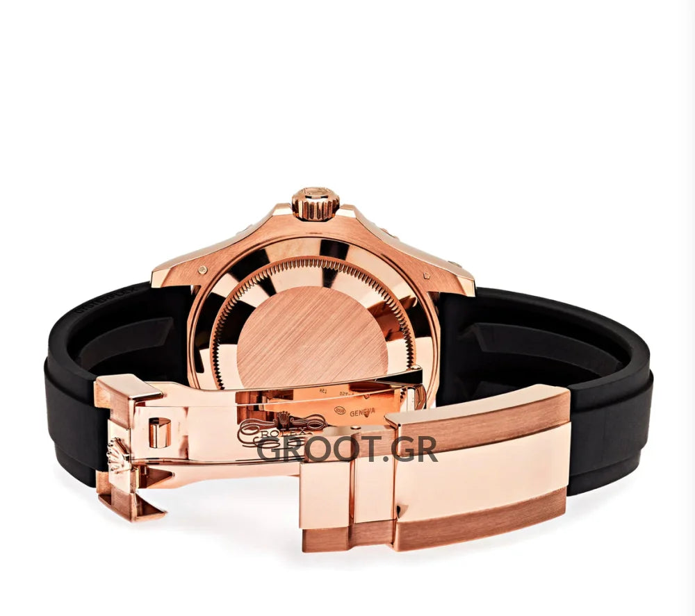 Rolex Yacht Master Rose Gold Pave Diamond Dial 40Mm